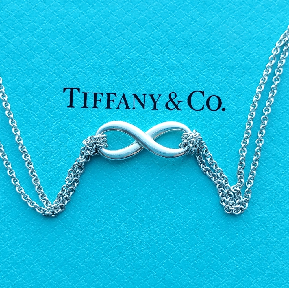 Infinity double chain necklace - Picture 4 of 8
